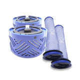 4-in-1 Rear Filter & Pre-filter for Dyson V6 Vacuum Accessories - Front View