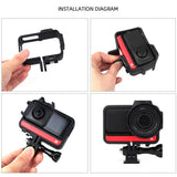 Insta360 one r 4k / Twin Plastic Frame Case - Rear View