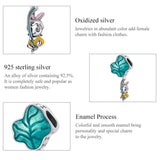 925 Sterling Silver Chilean Big Leaf Pendant - Top-Down View