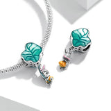 925 Sterling Silver Chilean Big Leaf Pendant - 45-Degree Angle