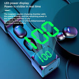Intelligent Bluetooth Earphones with Digital Display - Colourful - 45-Degree Angle