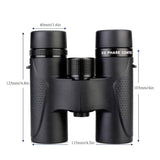 Waterproof Hd Binoculars with Low Dispersion Lens - 8x32 - 45-Degree Angle