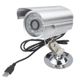 10M Night Vision Dvr Camera With Tf Card Slot - Silver - Front View