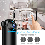 Mini Infrared Camera With Remote For Home Security - Rear View