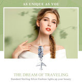 925 Sterling Silver Diy Airplane Star Pendant - Side View