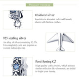 925 Sterling Silver Diy Airplane Star Pendant - Top-Down View