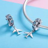 925 Sterling Silver Diy Airplane Star Pendant - 45-Degree Angle