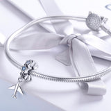925 Sterling Silver Diy Airplane Star Pendant - Rear View