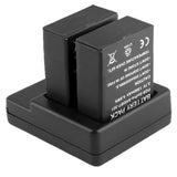 Gopro Hero 3 Battery Charger - Compatible with Ahdbt 301 / 302 - Top-Down View
