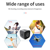 Waterproof Mini Smart Camera With Night Vision - 1080P - Close-Up Angle