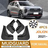 For Haval Jolion 2021 4Pcs / Set Car Auto Soft Plastic Splash Flaps Fender Guard - Side View