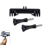 Universal Double Bracket Mount for Gopro Hero11 - Screw Adapter - Side View