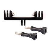 Universal Double Bracket Mount for Gopro Hero11 - Screw Adapter - Top-Down View