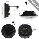 7 Inch H4 / H13 Dc 9V - 30V 4000Lm 6000K 40W 7 Inch Car Round Shape Led Headlight Lamps For Jeep Wrangler - Side View