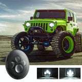 7 Inch H4 / H13 Dc 9V - 30V 4000Lm 6000K 40W 7 Inch Car Round Shape Led Headlight Lamps For Jeep Wrangler - Top-Down View