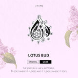 925 Sterling Silver Lotus Bud Beads For Diy Bracelets & Necklaces - Top-Down View