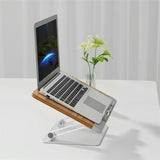 Adjustable Laptop Stand for Reading - Aluminum Alloy - Rear View