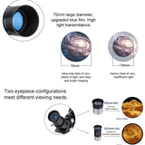 High Definition Astronomical Telescope with Tripod and Phone Clip - Dark Blue - Rear View