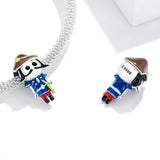 925 Sterling Silver Guard Beads For Diy Bracelets & Necklaces - Close-Up Angle