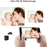 Portable Wifi Camera With Remote Monitoring And Night Vision - Side View
