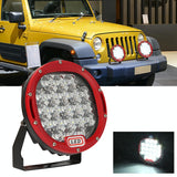 20W 7 Inch Car Round Spotlight Work Light - Side View