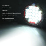 20W 7 Inch Car Round Spotlight Work Light - Low Angle