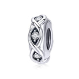 925 Sterling Silver Zircon Beaded Diy Bracelet Beads
