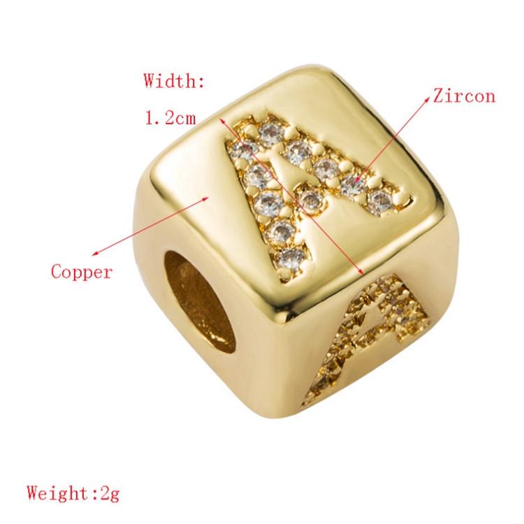 Brass Micro Inlaid Couple Red String Diy Bracelet Style - D