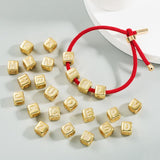 Brass Micro Inlaid Couple Red String Diy Bracelet Style - D - 45-Degree Angle