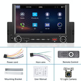 6.2 Inch Single Butt Carplay Car Monitor - Universal Wired Mp5 Player - Standard + Ahd Camera - Side View