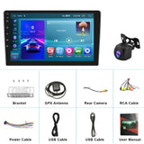 9 Inch Car Android Navigation Screen With Carplay - 2 + 64G Standard + Ahd Camera - Side View