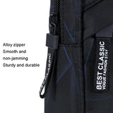 Dynamic Blue Oxford Cloth Chest Bag For Men Multi Functional Messenger Bag For Sports Travel Xqb993 - Rear View