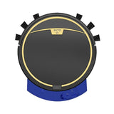 Smart Automatic Sweeping Robot with Mopping Function - Anti-fall - Black - Front View
