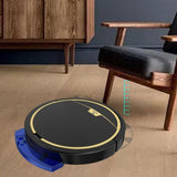 Smart Automatic Sweeping Robot with Mopping Function - Anti-fall - Black - Rear View