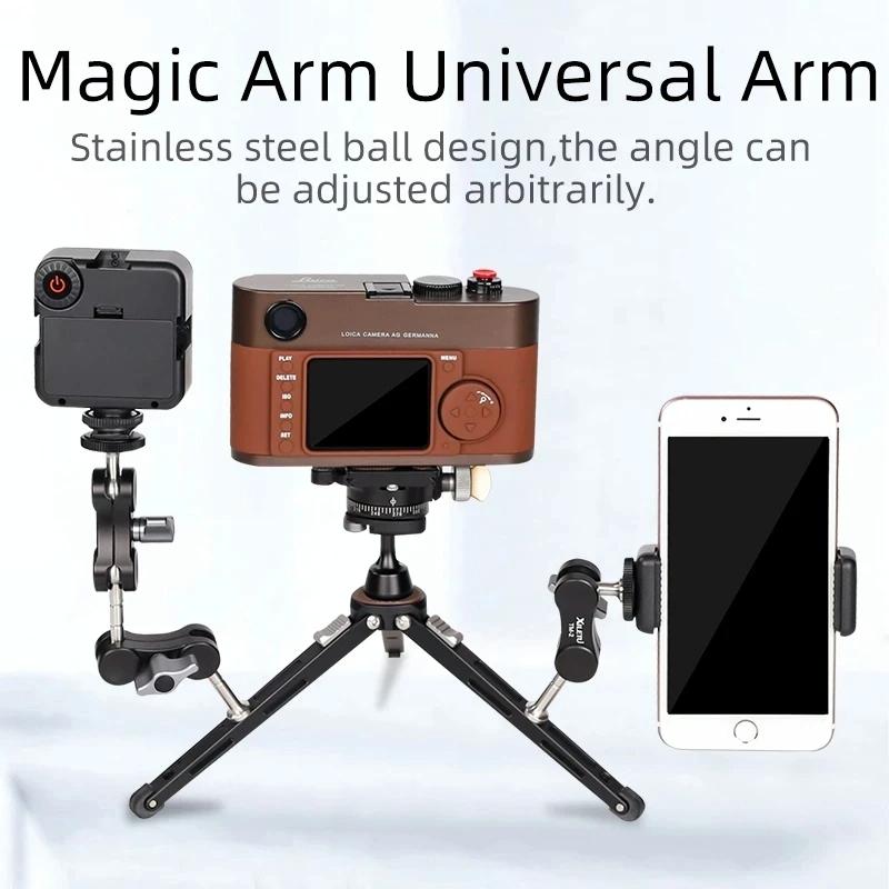Versatile Dual Ballhead Magic Arm For Camera And Monitor Mounting - Tm-5
