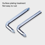 10-Piece Scooter Repair Tool Set With Hex Wrench And Cross Bit - Top-Down View