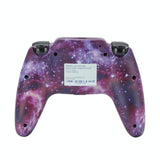 Starry Sky Purple Wireless Ps4 Game Controller - Top-Down View