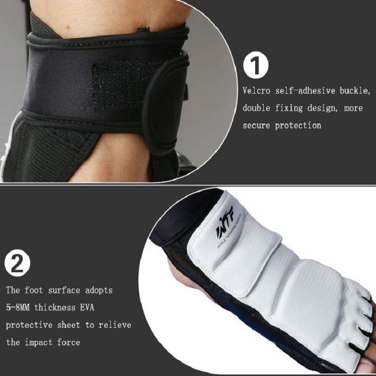 Half-Toe Foot Guard For Taekwondo And Boxing - Size 37-39 L - Pair