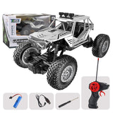 Medium Alloy Off-road Rc Car for Kids - Silver - Side View