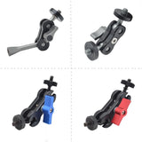 Yj Magic Arm Bracket Mount With 1 / 4 Inch Ball Head - Red - 45-Degree Angle