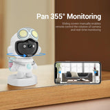 2Mp Wifi Camera With Motion Detection Tracking Sound Alarm Cloud Storage Two-Way Audio Night Vision - Low Angle