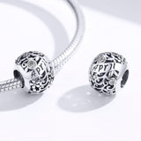 925 Sterling Silver Diy Birthstone Bracelet & Necklace Set April Style - April - Top-Down View