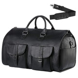 Compact Duffel Bag with Shoe Storage - Dark Brown