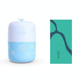 Double-sided Fleece Bath Towel - Quick-drying Small Blue - Front View