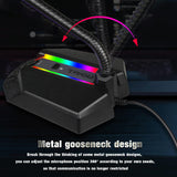 Flexible Usb Microphone With Rgb Lighting For Voice Chat And Video Conferencing - Extra Image