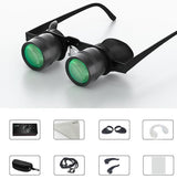 10x Hd Adjustable Focus Fishing Binoculars with Red Polarized Lens - Side View
