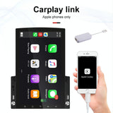 9.7 Inch Vertical Screen Android Car Mp5 Player With Hd 2.5D Glass Navigation And 12-Light Camera - Close-Up Angle