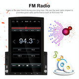 9.7 Inch Vertical Screen Android Car Mp5 Player With Hd 2.5D Glass Navigation And 12-Light Camera - Low Angle
