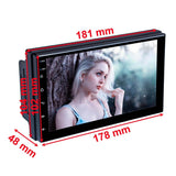 7 Inch Carplay Mp5 Player + 12 Light Camera - C7001 - Top-Down View