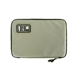 Portable Multifunctional u Disk Storage Bag for Mobile Phone Accessories - Grey - Front View